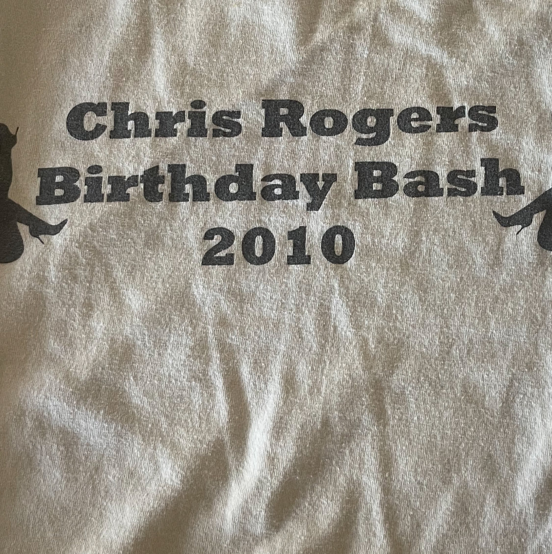 White T-shirt Vintage Bday 2010