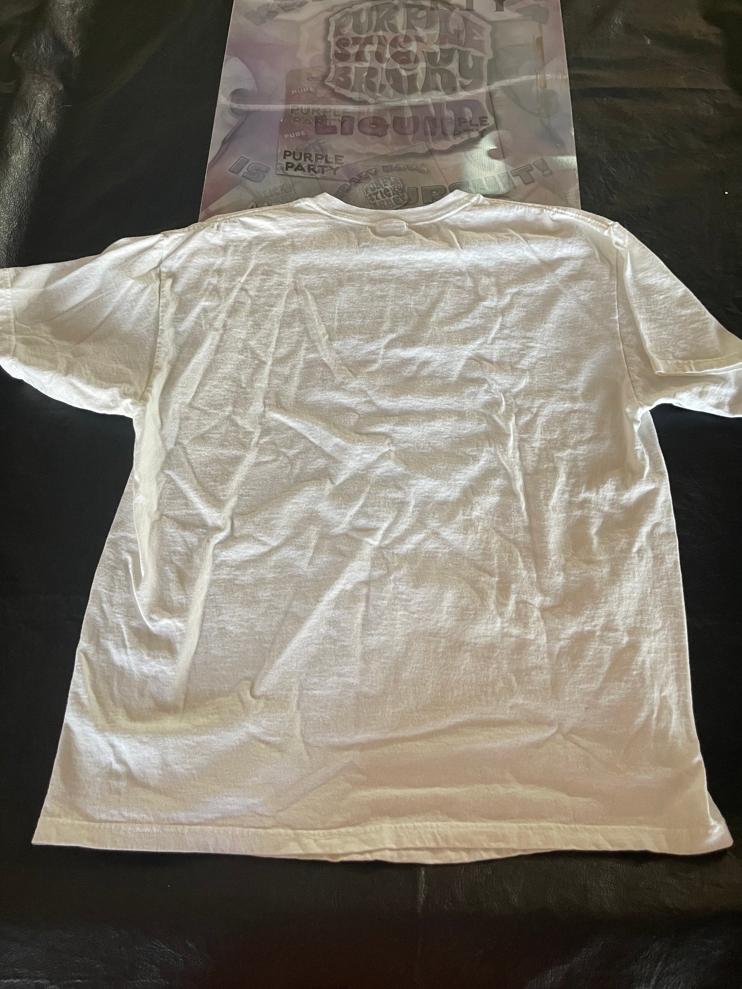 White T-shirt Purple PurpleStickyBrand