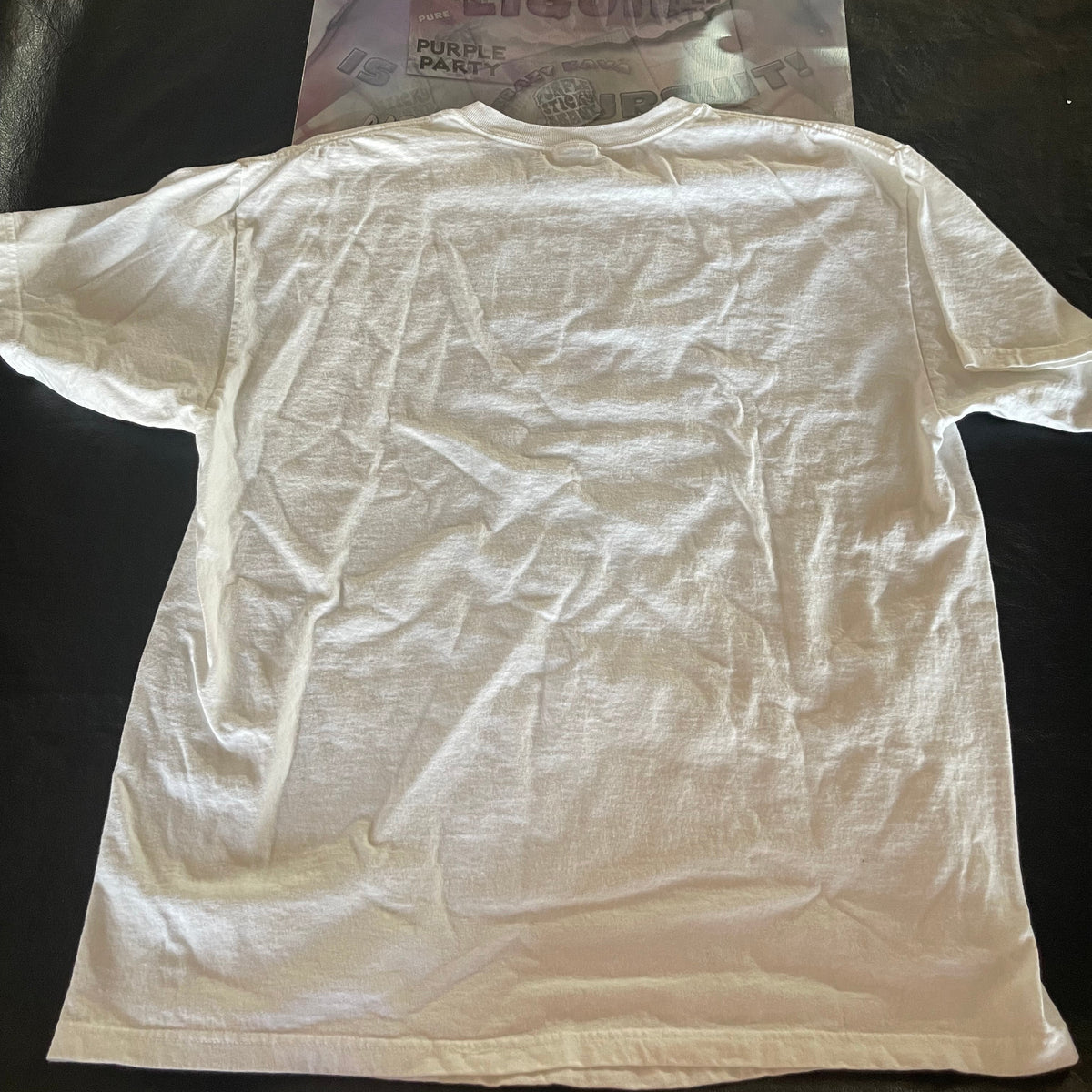 White T-shirt Purple PurpleStickyBrand