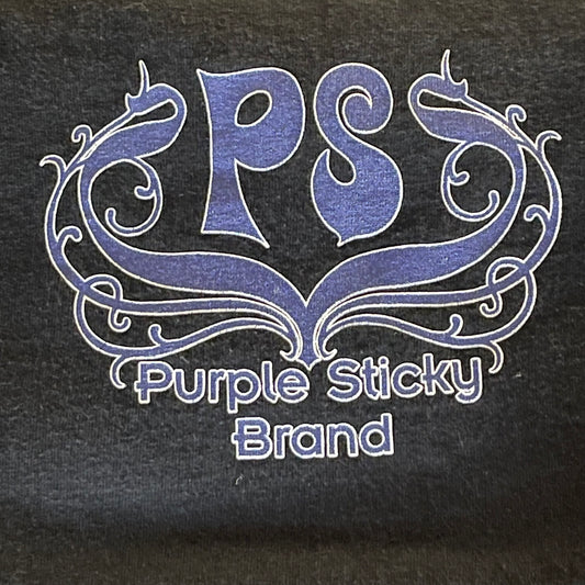 Black T-shirt Purple PS PurpleStickyBrand
