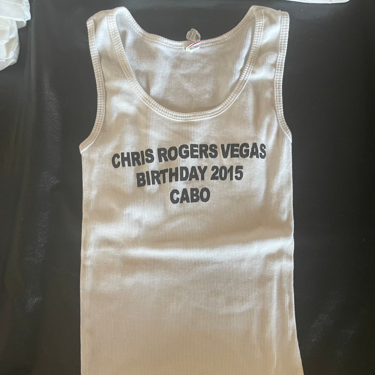 White T-shirt Vintage Bday 2015