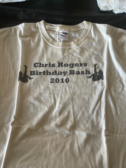 White T-shirt Vintage Bday 2010