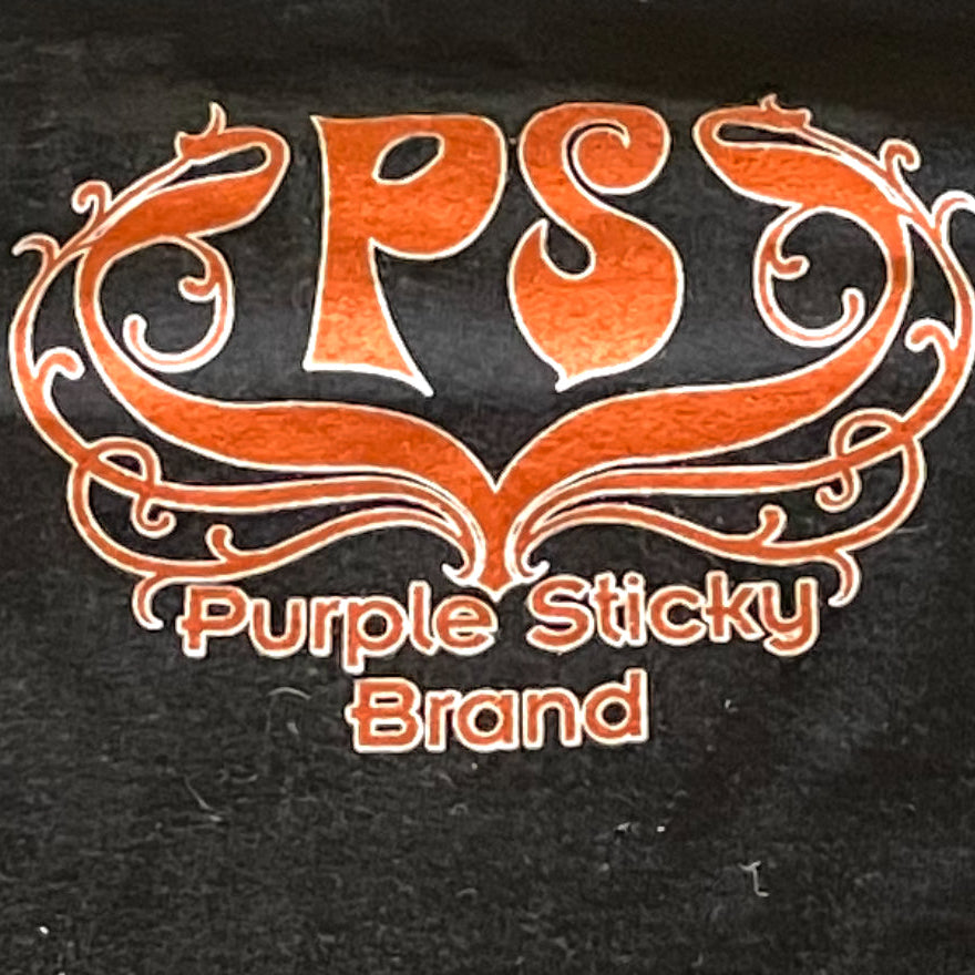 Black T-shirt Orange PS PurpleStickyBrand