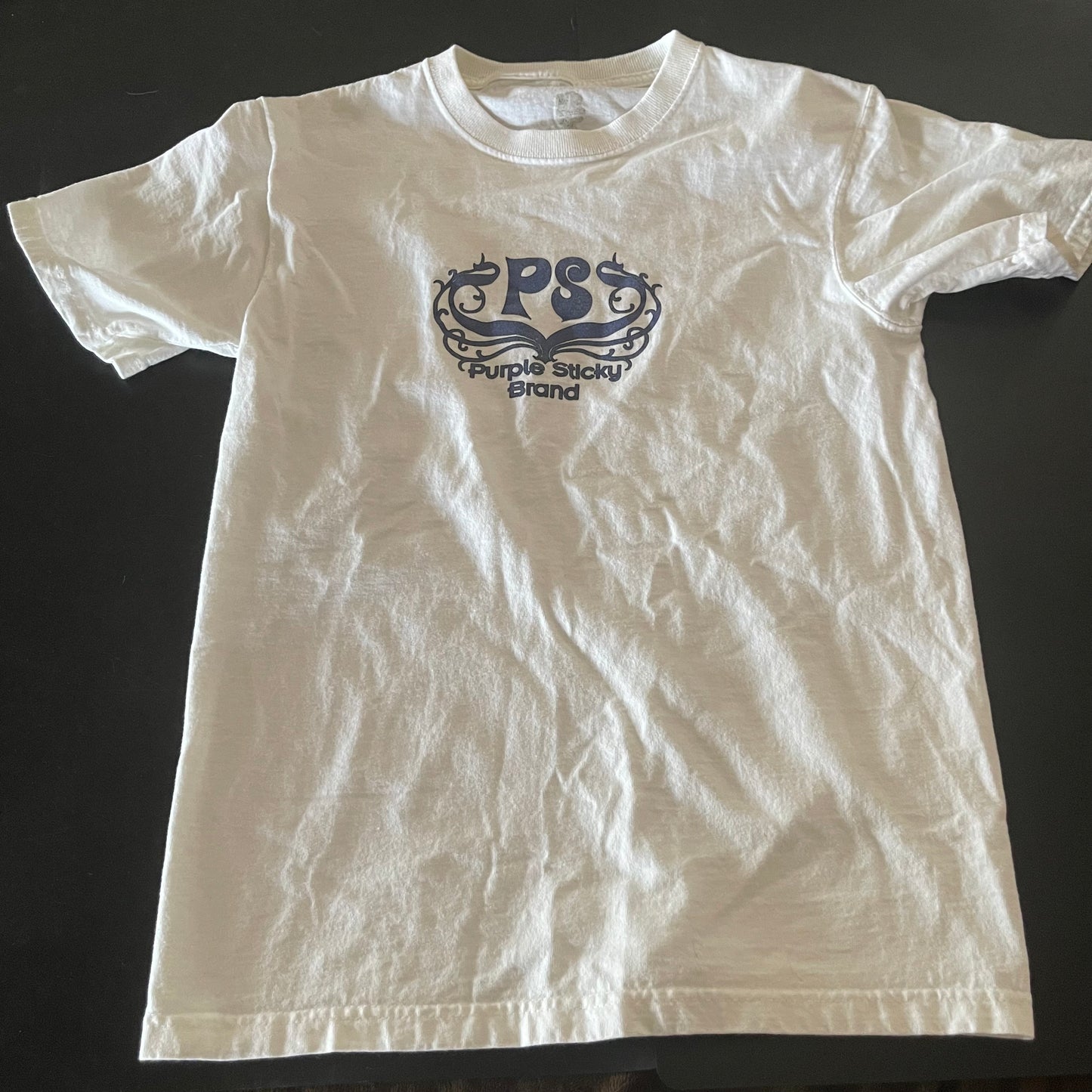White T-shirt Purple PS PurpleStickyBrand