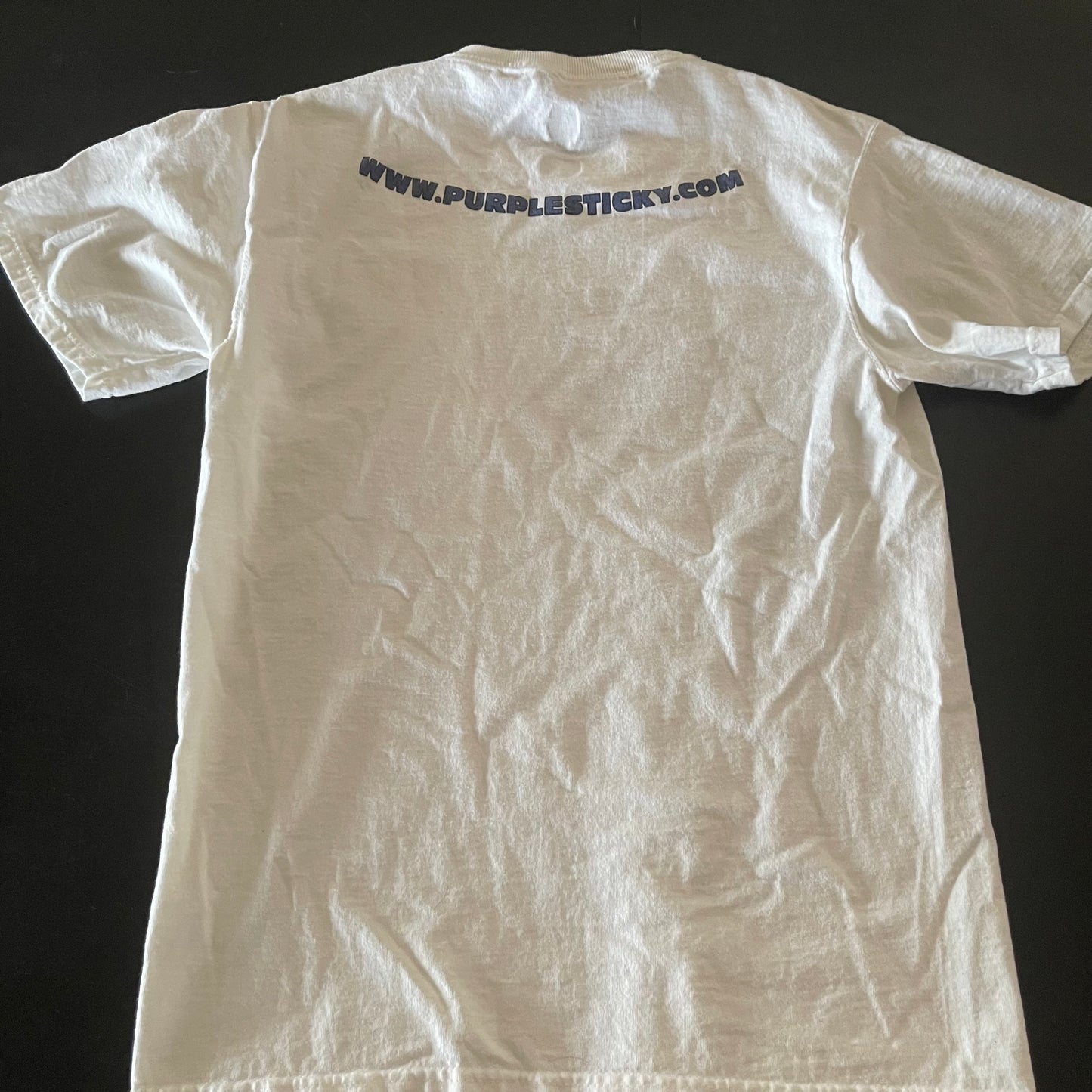 White T-shirt Purple PS PurpleStickyBrand